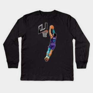 Miles Bridges #0 Get Dunks Kids Long Sleeve T-Shirt